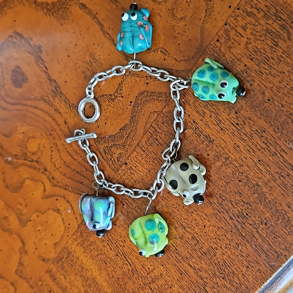 Handmade Frog Bracelet